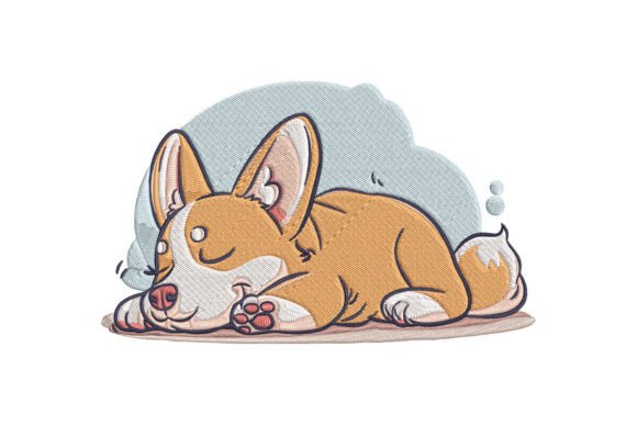 Cute Corgi Sleeping Embroidery: A Holiday Review