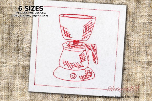 Drip Coffee Machine Embroidery Design Review