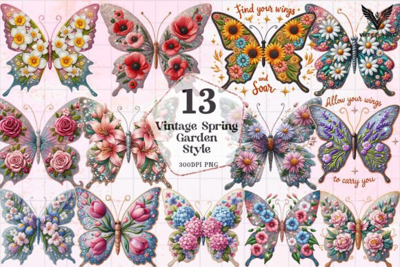 Review: Butterfly with Flower Embroidery Clipart