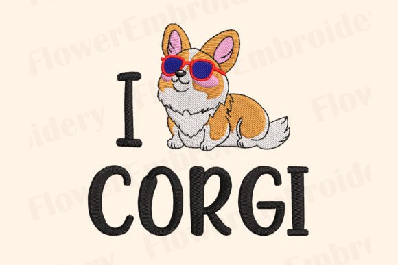 Review: Corgi Dog Machine Embroidery I Love Dog