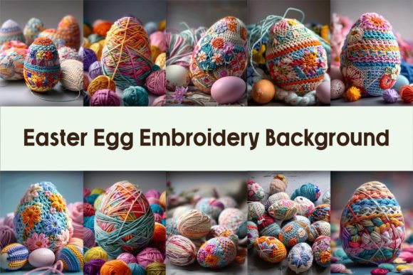 Review: Easter Egg Embroidery Background