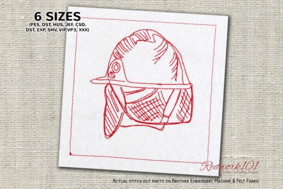 Review: Firefighter Helmet Bluework Embroidery