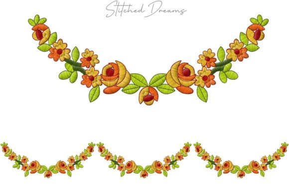 Review: Floral Motif Digital Embroidery Borders