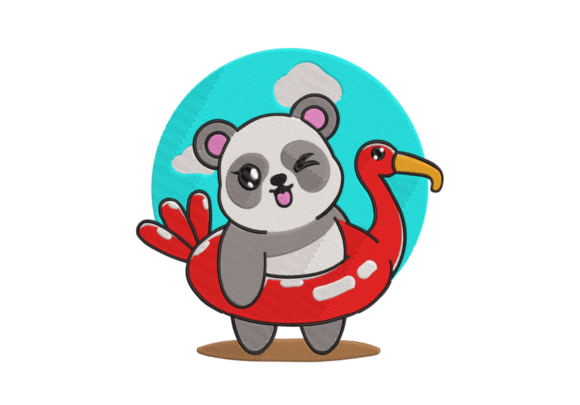 Review: Panda Pool Party Embroidery Design