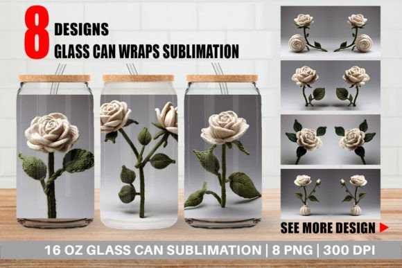 Reviewing Glass Can White Rose Embroidery for Handmade Projects