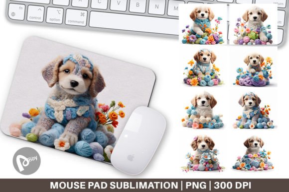Reviewing Mouse Pad Puppy Easter Embroidery