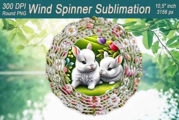 Reviewing the Easter Embroidery Bunny Wind Spinner