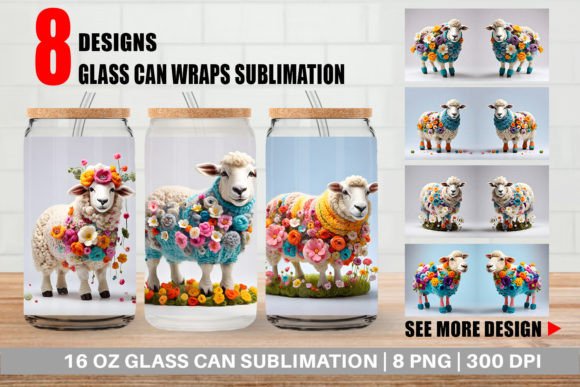 Reviewing the Glass Can Sheep Easter Embroidery